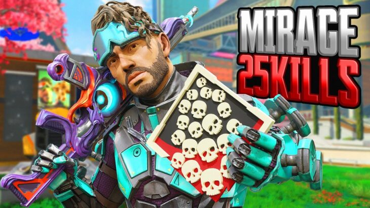 AMAZING Mirage 25 KILLS and 5,100 Damage Apex Legends Gameplay Season 20