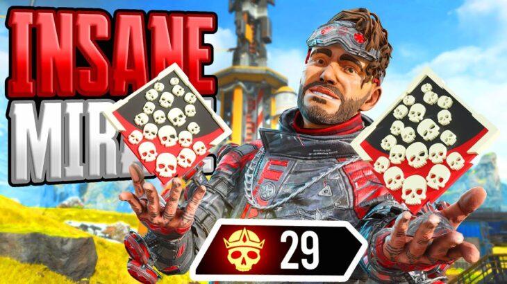 INSANE Mirage 29 KILLS and 6,396 Damage Apex Legends Gameplay Season 21