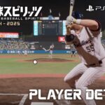 『プロ野球スピリッツ2024-2025』トレーラー：PLAYER DETAILS