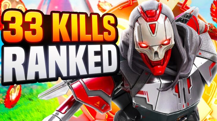 New Highest Kill Record in SOLO Ranked (Apex Legends 33 Kills)